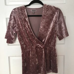 Pink Velvet Blouse